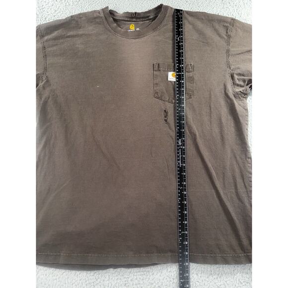 Carhartt Pocket T Shirt Men‎ 2XL Faded Short Sleeve Distressed Grunge Work - Picture 4 of 9